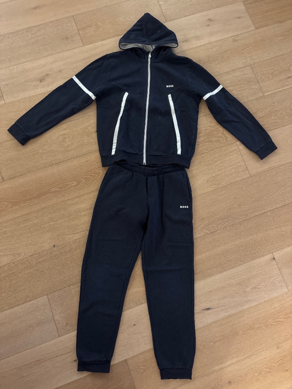 Boss zip up hoodie and pants Set